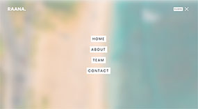 HTML5全屏导航菜单毛玻璃特效